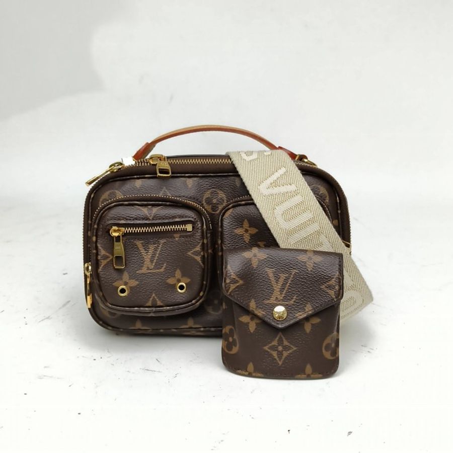 LOUIS VUITTON UtilityCrossbody相機包炸藥包老花PVC晶片肩背包-0