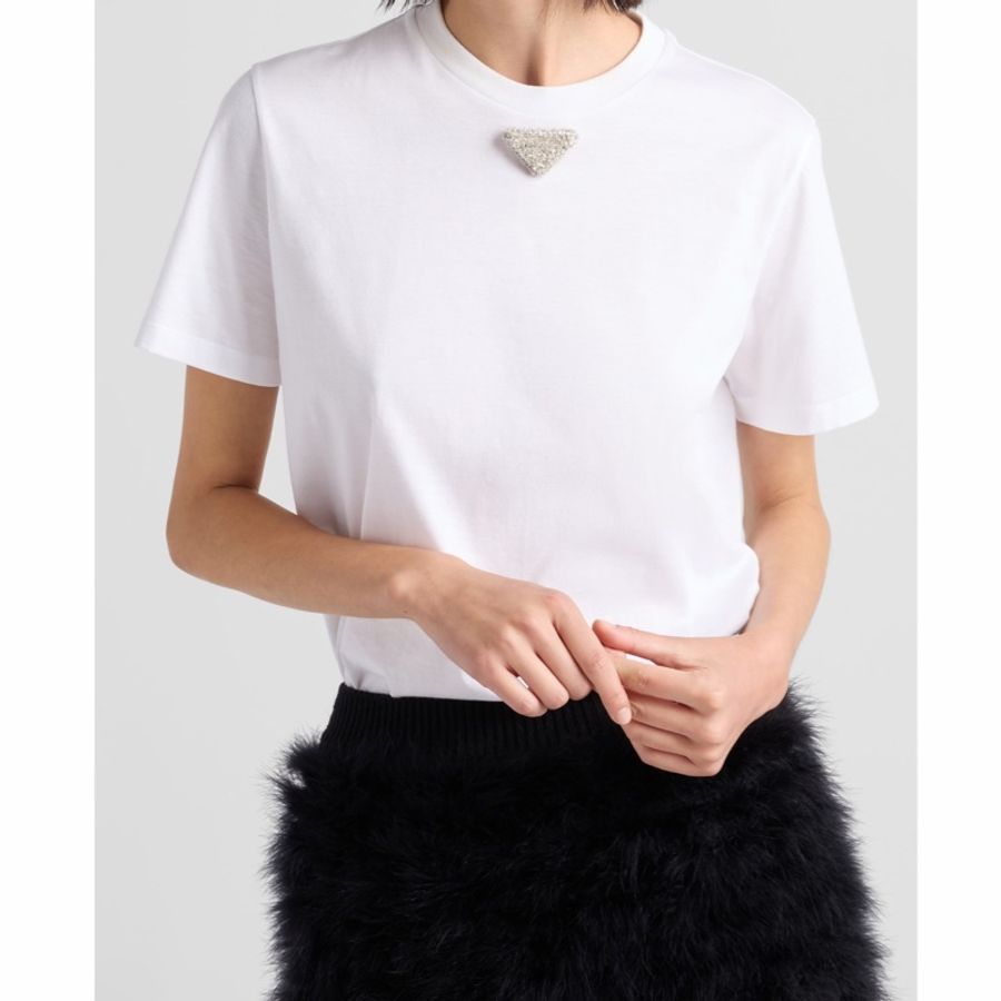 Prada 女士 logo 短袖T恤XXS XS S M L碼-3