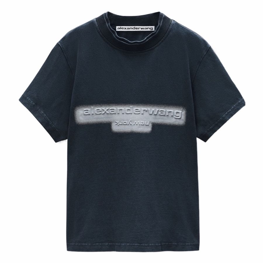 Alexander Wang 女士 反光光環印花Logo T恤XXS XS S M L碼-0