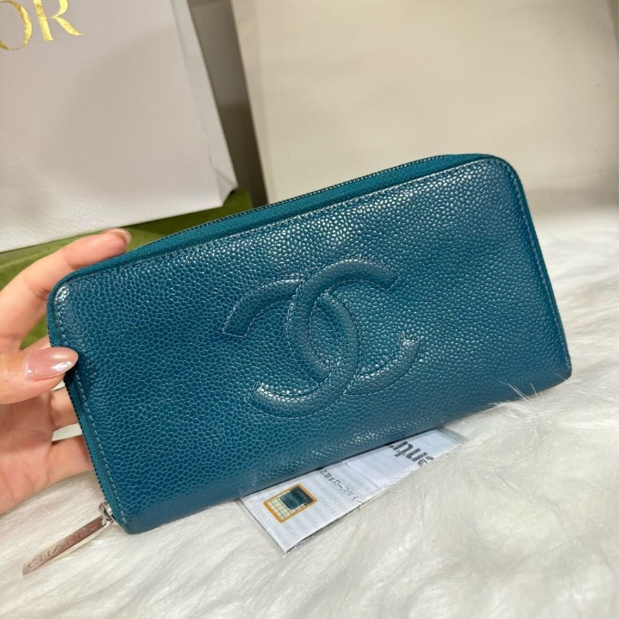 Chanel 荔枝拉鍊長夾-0