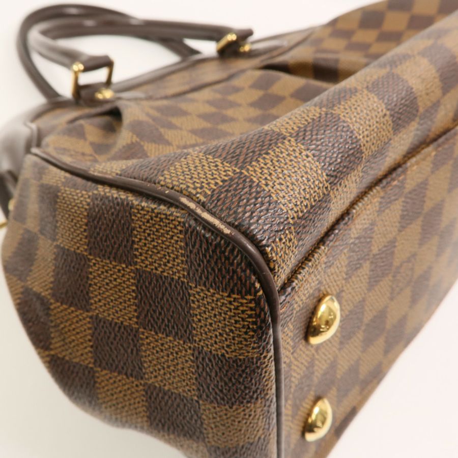LOUIS VUITTON Damier Trevi金扣手挽肩背兩用袋-10