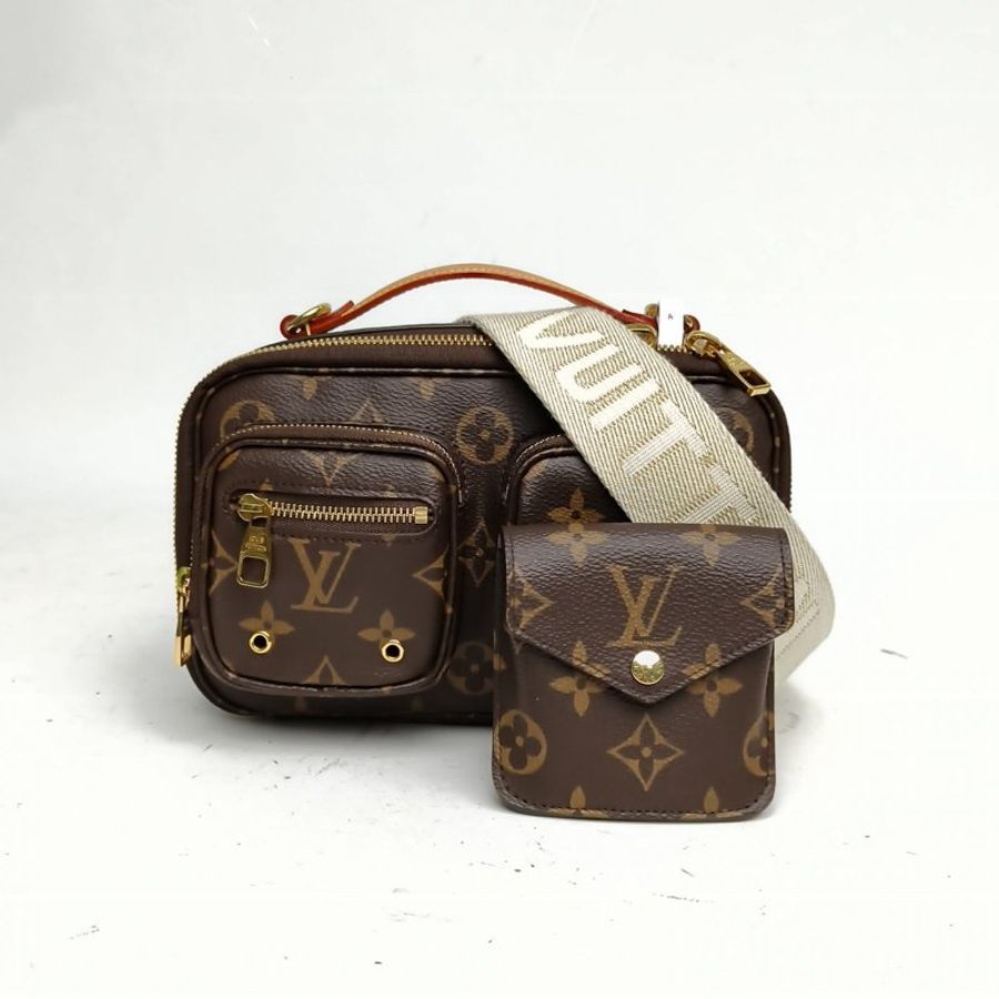 LOUIS VUITTON LOUISVUITTONUtilityCrossbody相機包炸藥包老花PVC晶片肩背包-0
