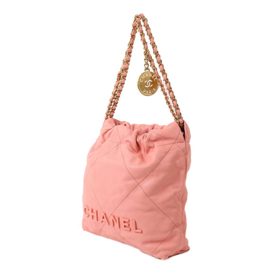 CHANEL 牛皮皮革Chanel 22 Mini鏈帶肩背袋-2