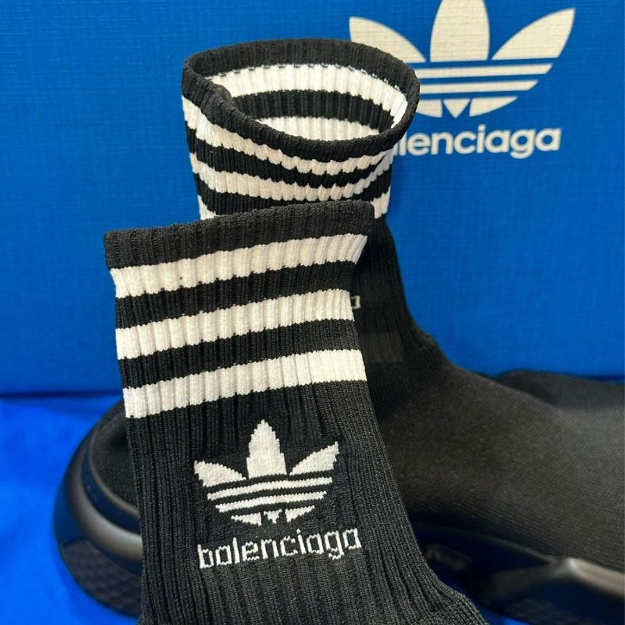 💎Han's house精品服飾💎Balenciaga 聯名 ADIDAS 巴黎世家 TRAINERS 針織 襪套 球鞋 現貨41原價30000-1