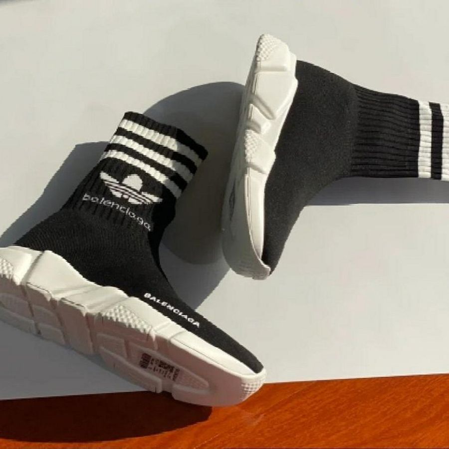 💎Han's house精品服飾💎 Balenciaga 聯名 ADIDAS 巴黎世家 TRAINERS 針織 襪套 球鞋 現貨41原價31700-5