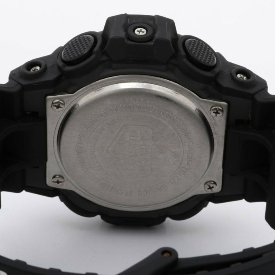 卡西歐 G-SHOCK GA-700 系列 GA-700-1BJF 黑色樹脂男士手錶(指針/數位雙顯)-3