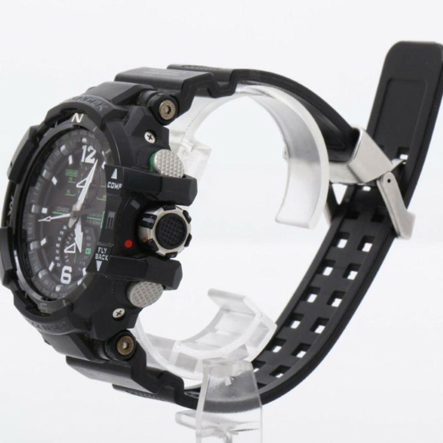 卡西歐 G-SHOCK MASTER OF G - AIR GRAVITYMASTER GW-A1100-1A3JF 黑色樹脂男士模擬手錶-1