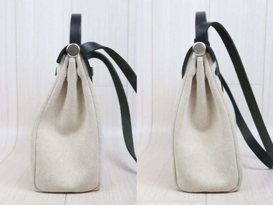 Hermes Herbag 31 黑色皮革 (附黑白替換袋)-4