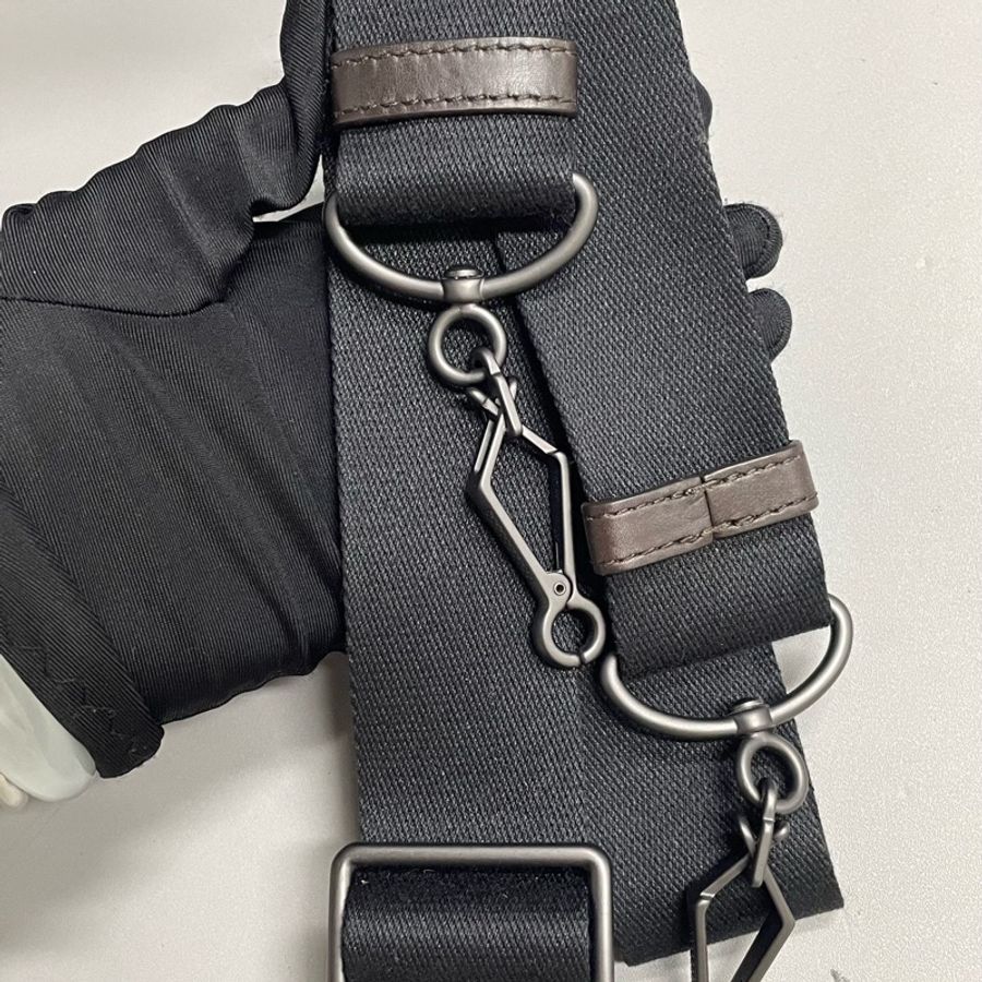 葆蝶家Bottega Veneta/BV 深棕色編織公文手提包 附件:塵袋 肩帶-7
