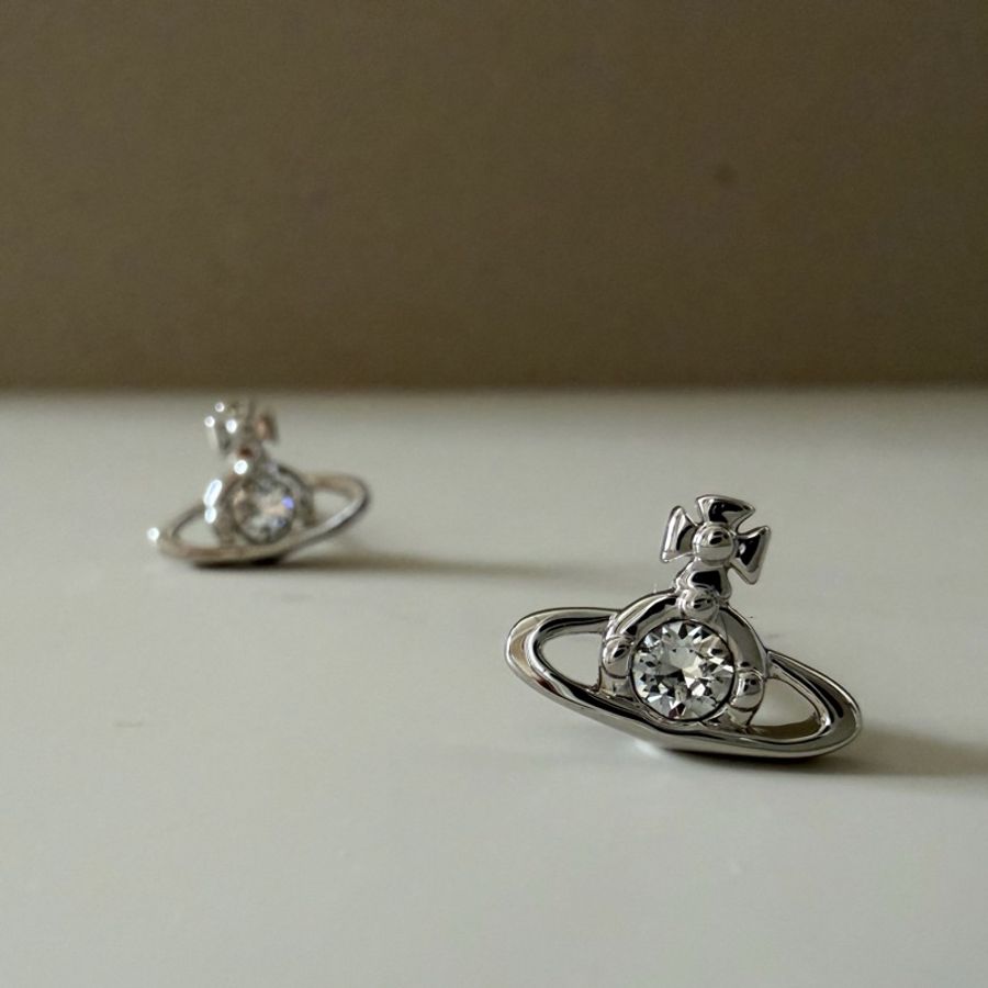 Vivienne Westwood 🪐基本款 經典單鑽土星 Nano Solitaire-2