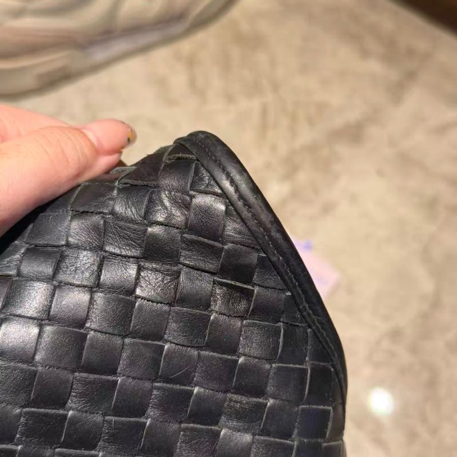 Bottega Veneta bv編織公文包|經典黑色 🈚肩帶-14