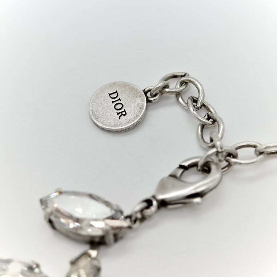 Dior 復古銀色 項鍊 Jadior 字母-9