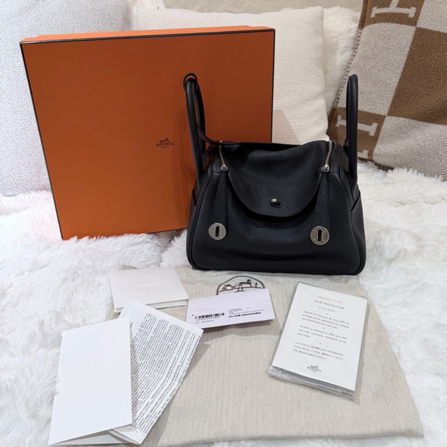 Hermes/ Lindy 26/ 黑銀/ Z刻-0