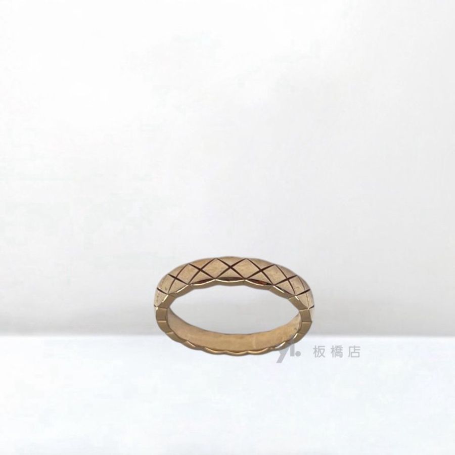S5468-CHANEL Coco Crush窄版18K白金戒指J11793-3