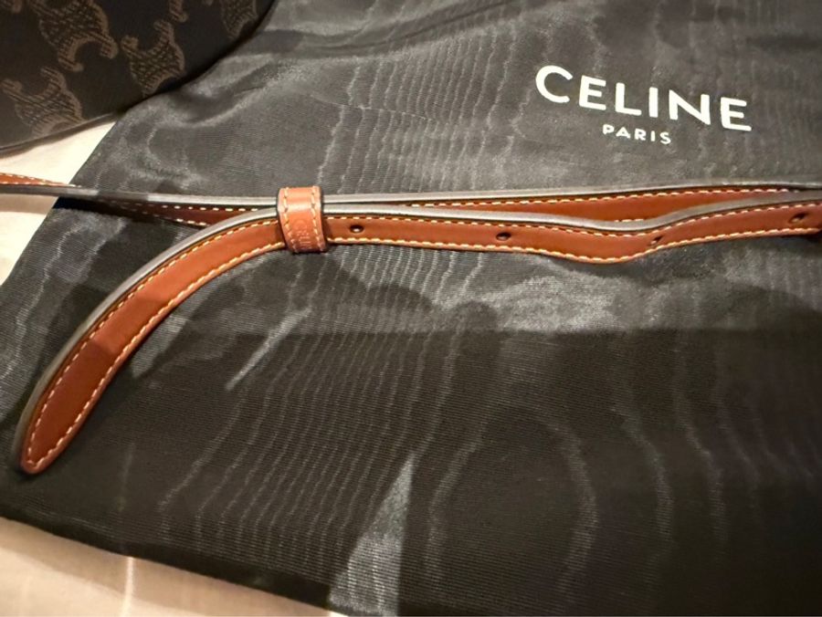 💖Celine 老花款 月餅包💖 近新 美款-7