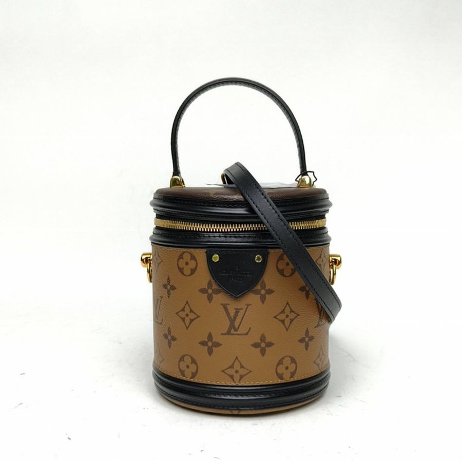 LOUIS VUITTON CANNES圓桶包拼色PVC2020老花肩背包-0
