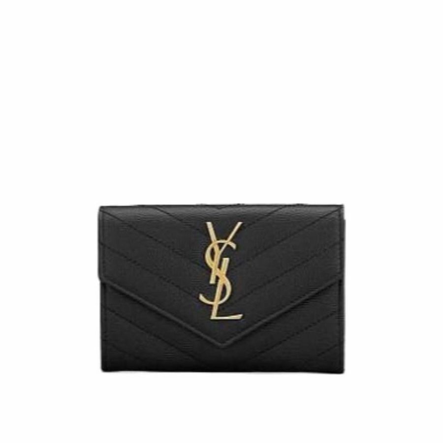 Saint Laurent 女士 monogram小號信封錢包均碼碼13.5cm*3cm*9.5cm-0