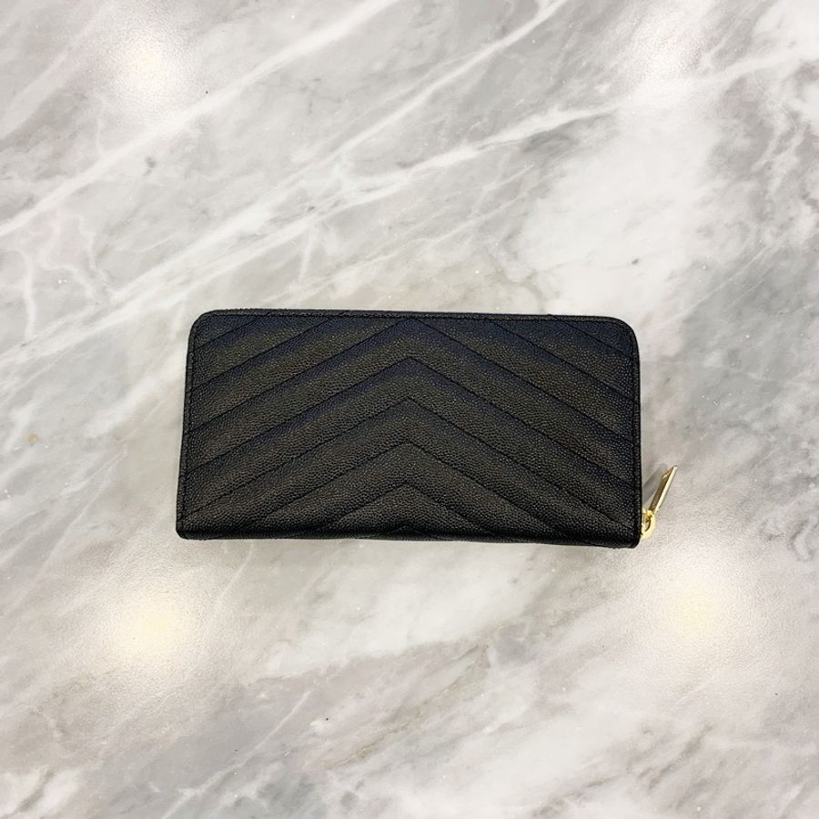 Saint Laurent 女士 Monogram拉鍊錢包均碼碼19cm*2cm*10cm-3