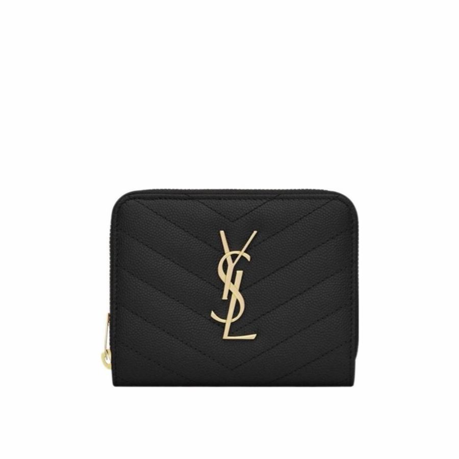 Saint Laurent 女士 全拉鍊錢包均碼碼12cm*3cm*10cm-4