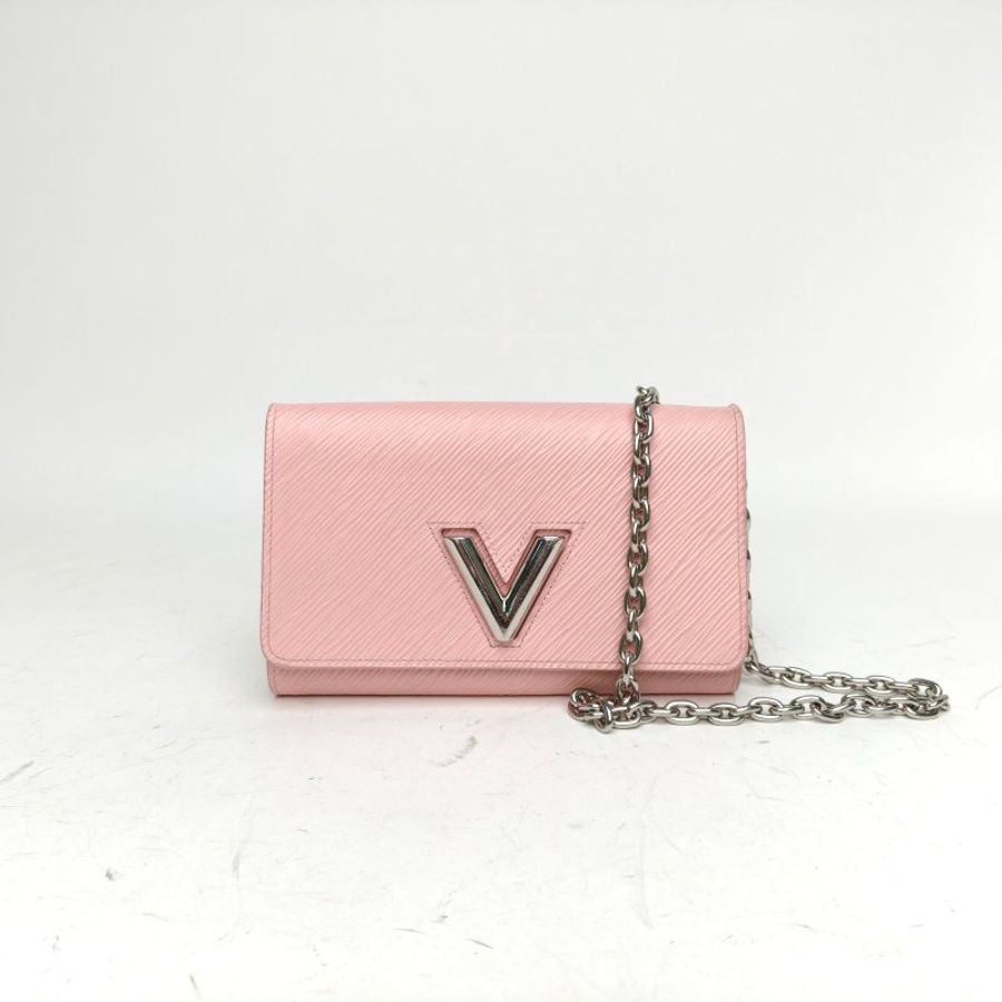 LOUIS VUITTON TWISTBeltWOC粉色EPI水波紋牛皮2010肩背包-0