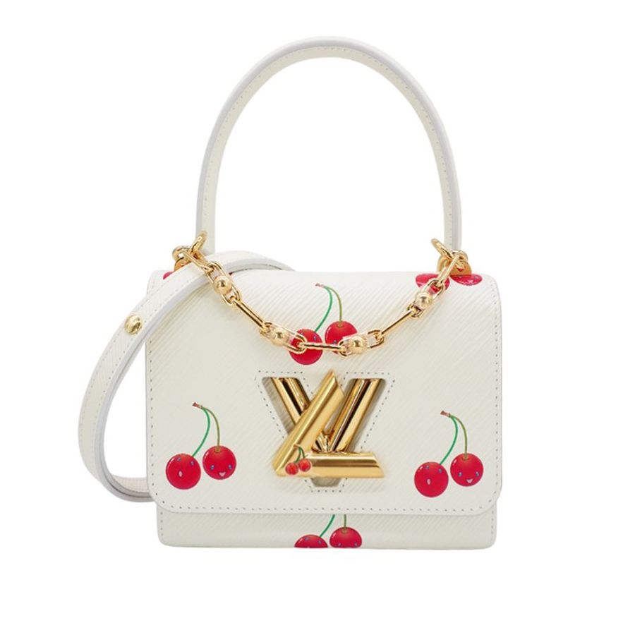 Louis Vuitton x TM Twist PM 櫻桃印花EPI牛皮二用包(M13239-白)-0
