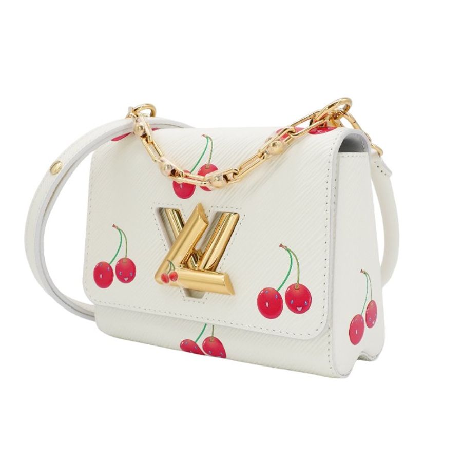 Louis Vuitton x TM Twist PM 櫻桃印花EPI牛皮二用包(M13239-白)-1