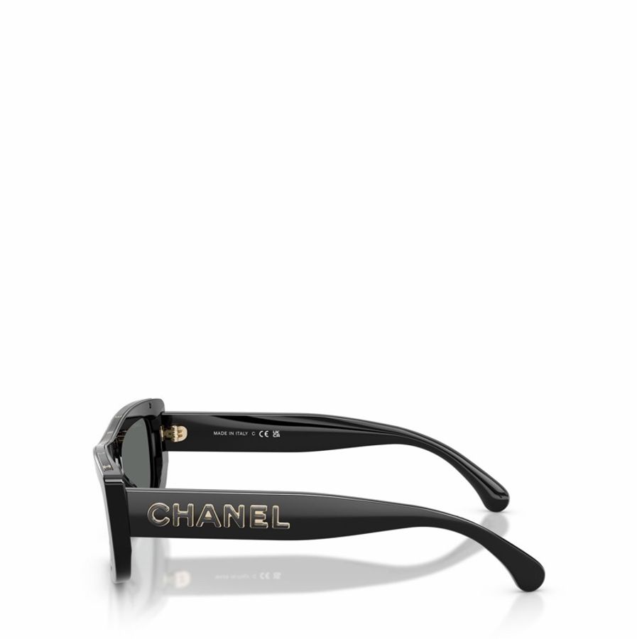 Chanel 女士 全框太陽鏡56 均碼碼橋寬: 1.8cm; 鏡腿長: 14cm; 鏡片直徑: 5.6cm-2
