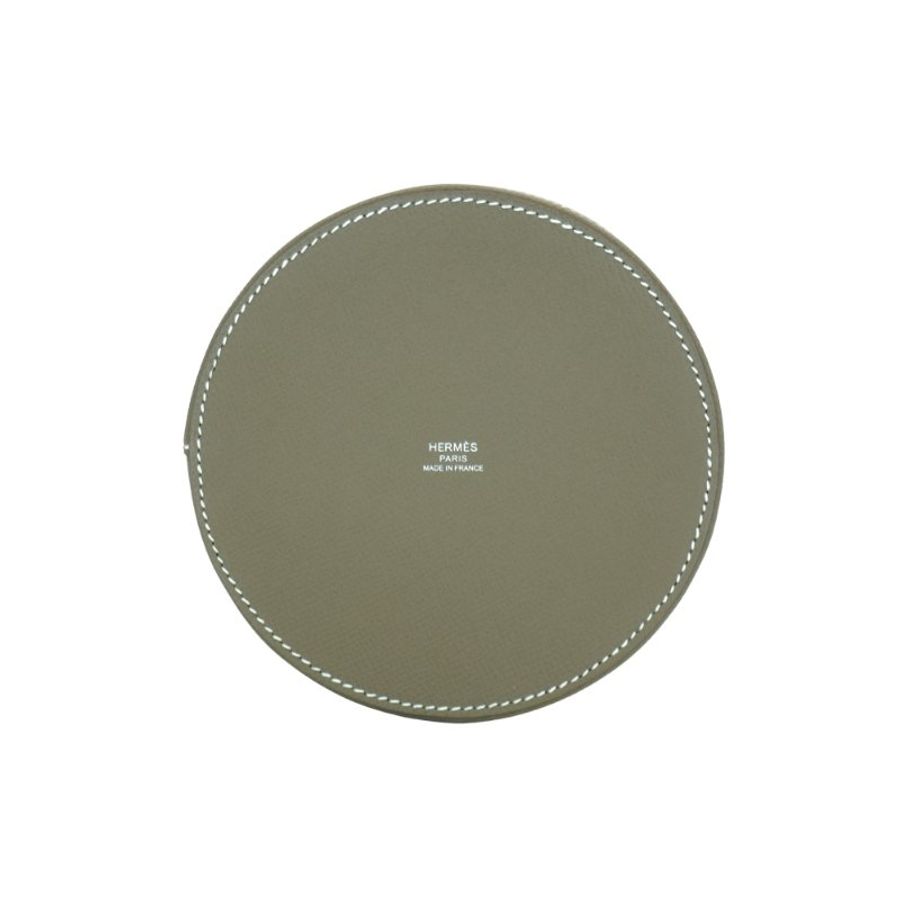 Hermes Mini Medor Epsom 牛皮手提水桶包(大象灰/銀釦)-3