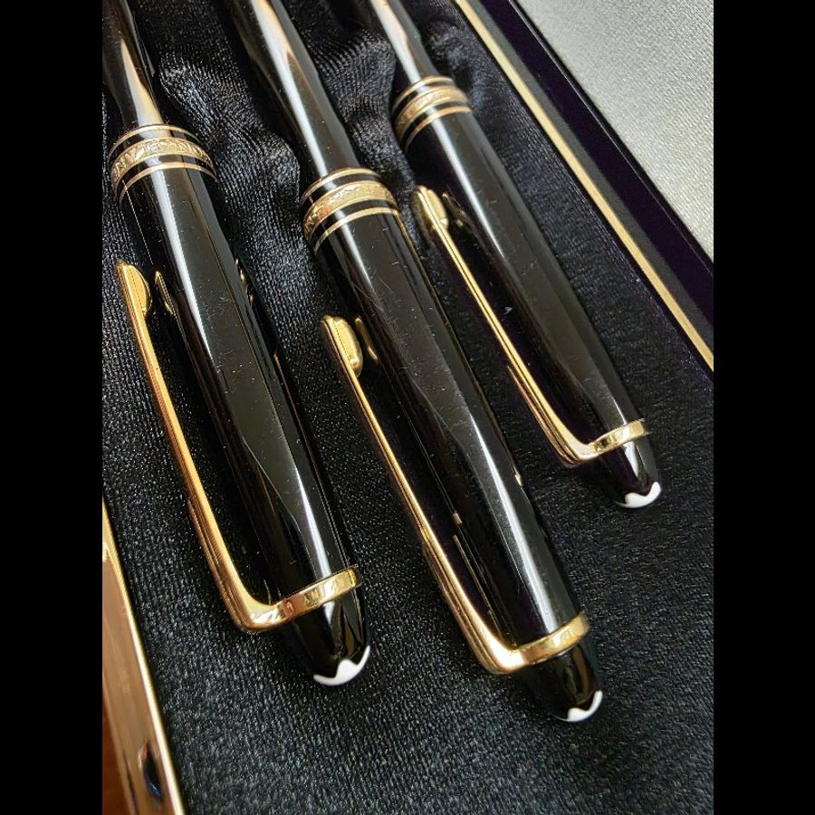套組出售|真品Montblanc Meisterstück Pix 萬寶龍鋼珠筆 自動鉛筆0.5mm 原子筆附盒-3