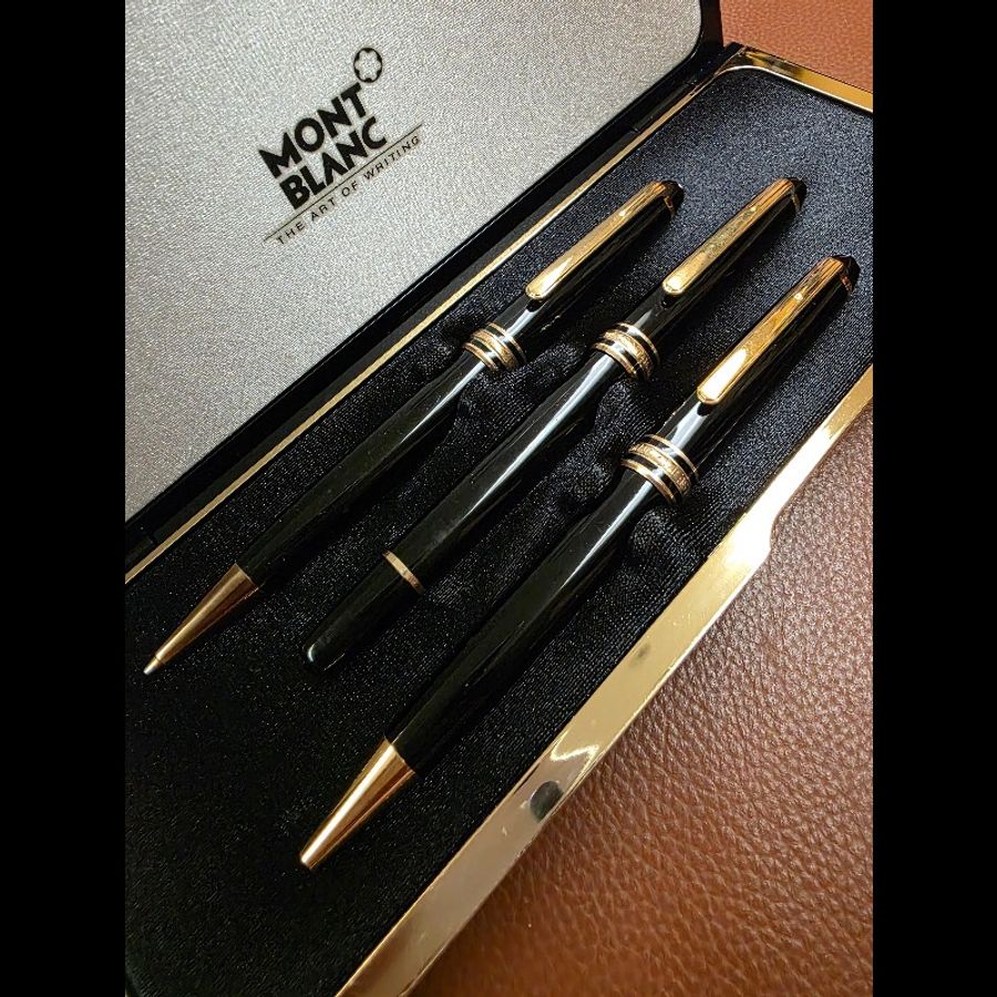 套組出售|真品Montblanc Meisterstück Pix 萬寶龍鋼珠筆 自動鉛筆0.5mm 原子筆附盒-14
