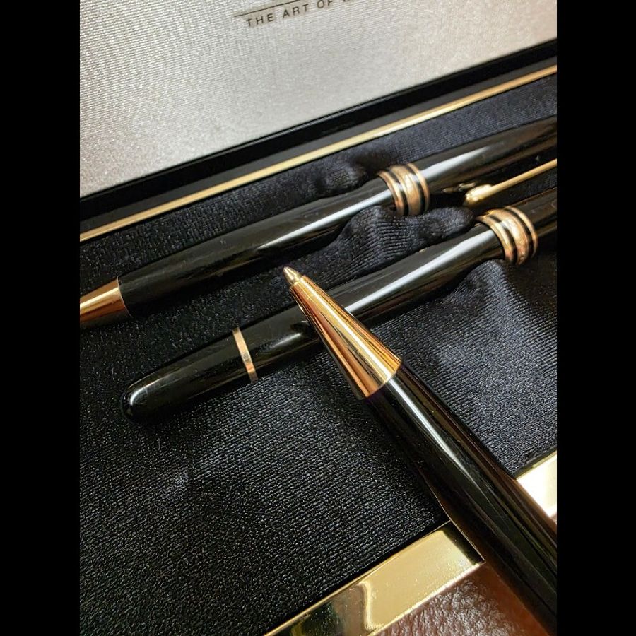 套組出售|真品Montblanc Meisterstück Pix 萬寶龍鋼珠筆 自動鉛筆0.5mm 原子筆附盒-15