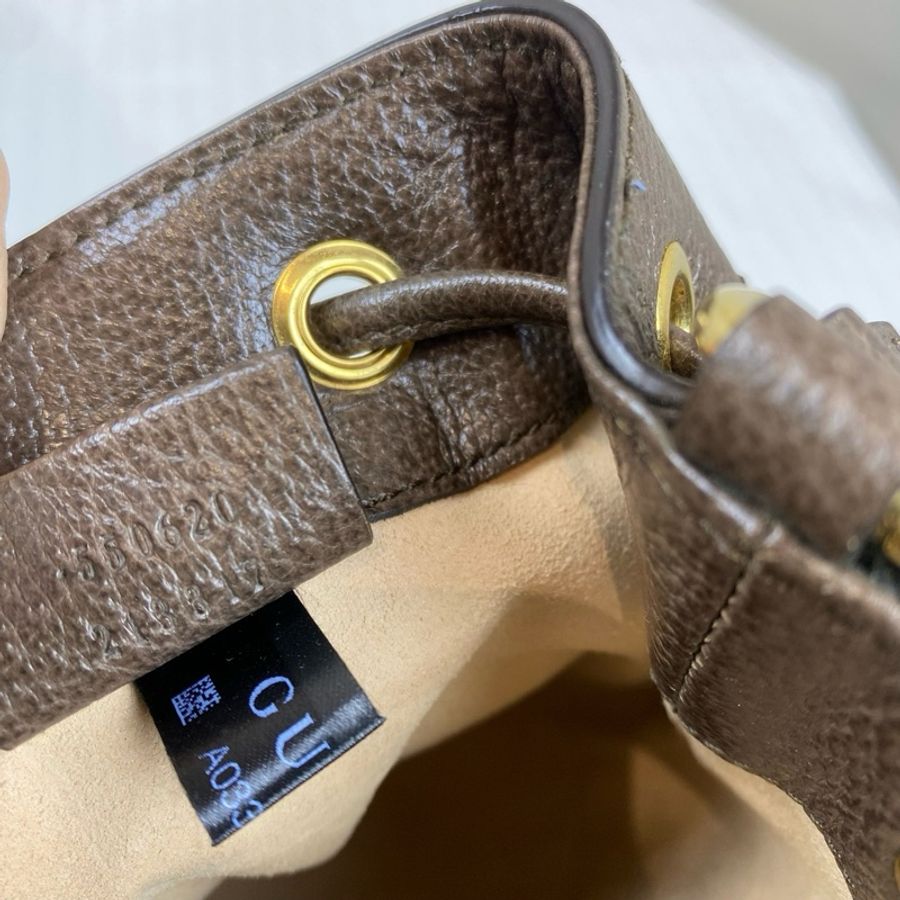 古馳/Gucci Ophidia系列 米色和烏木色GG Supreme帆布 15.5釐米(寬)x 19釐米(高)x 9釐米(深)-8