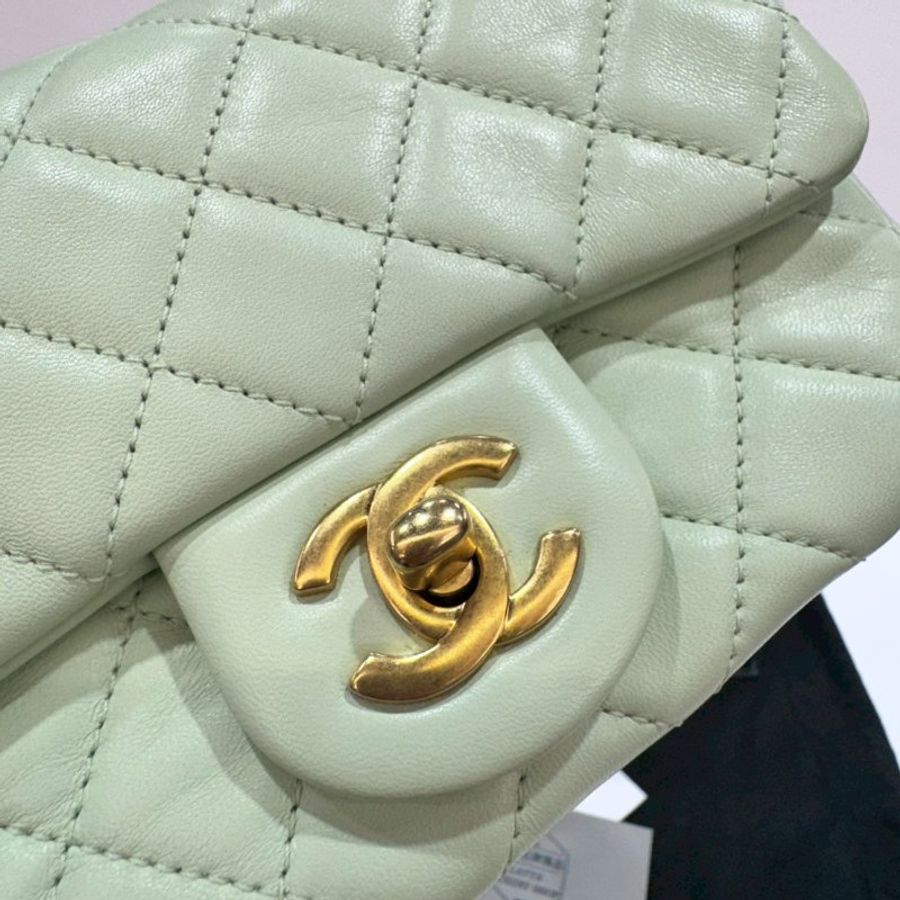 CHANEL 金球 方胖子/斜背包/側背包/肩背包/手提包 9成新-8