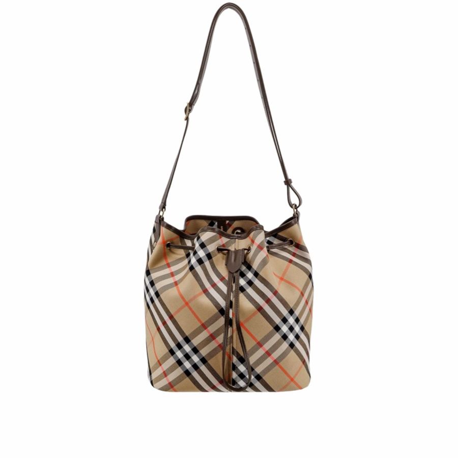 Burberry 女士 抽繩水桶單肩包均碼碼常規、29cm*15cm*29cm-0