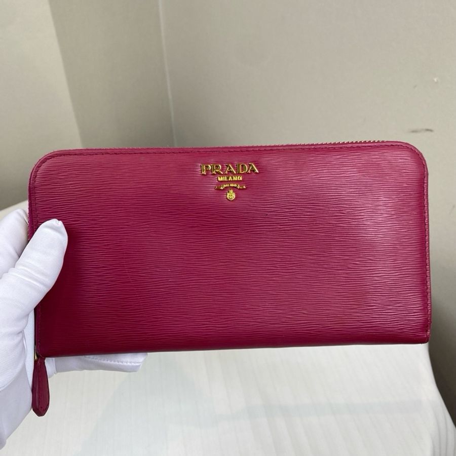 普拉达/Prada 桃紅色 牛皮 长 19 x 宽 2 x 高 10 cm-0