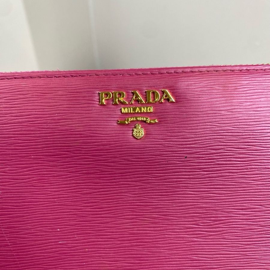 普拉达/Prada 桃紅色 牛皮 长 19 x 宽 2 x 高 10 cm-1