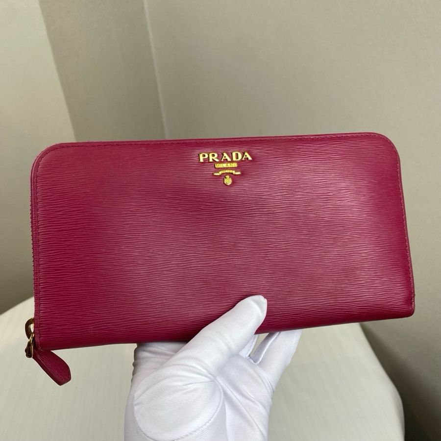 普拉达/Prada 桃紅色 牛皮 长 19 x 宽 2 x 高 10 cm-5