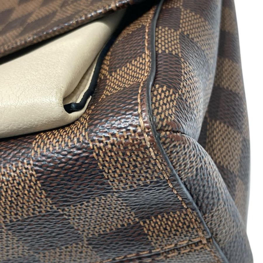 LOUIS VUITTON 路易威登 N40113 DAMIER VAVIN PM PVC帆布 棋盤格 棕色×米色 金釦-4