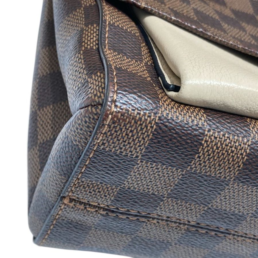 LOUIS VUITTON 路易威登 N40113 DAMIER VAVIN PM PVC帆布 棋盤格 棕色×米色 金釦-5