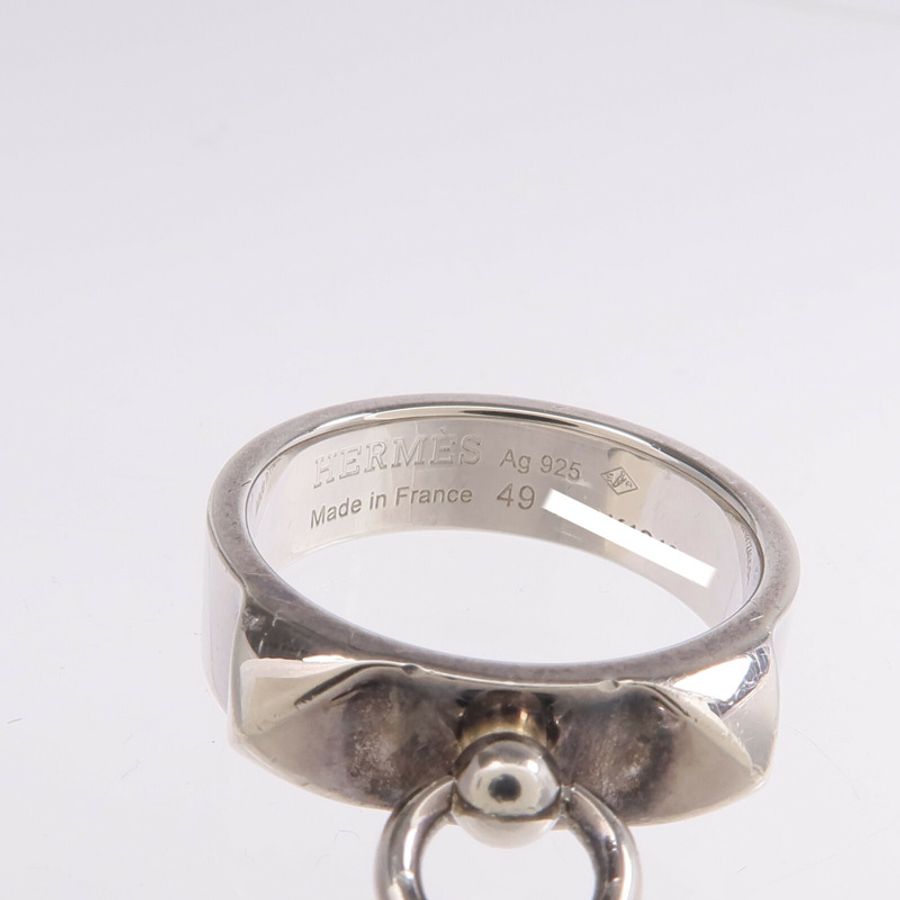 HERMES 925純銀Collier de Chien Ring戒指-4