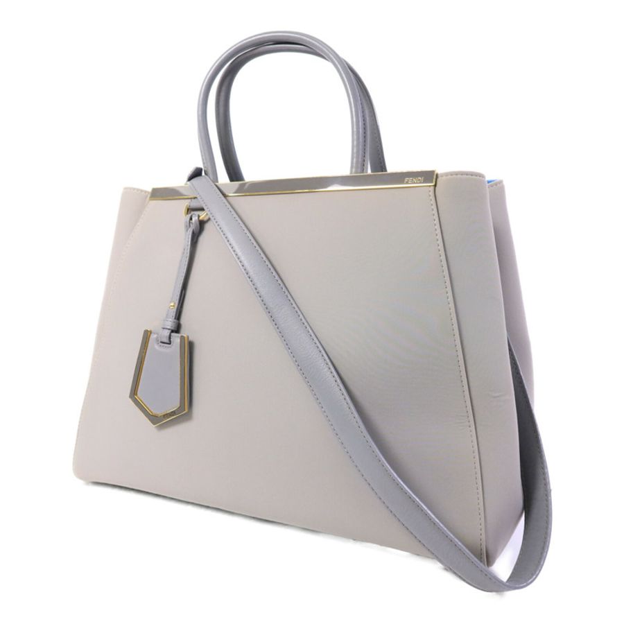 FENDI 帆布Hand Bag金扣手挽肩背兩用袋-2