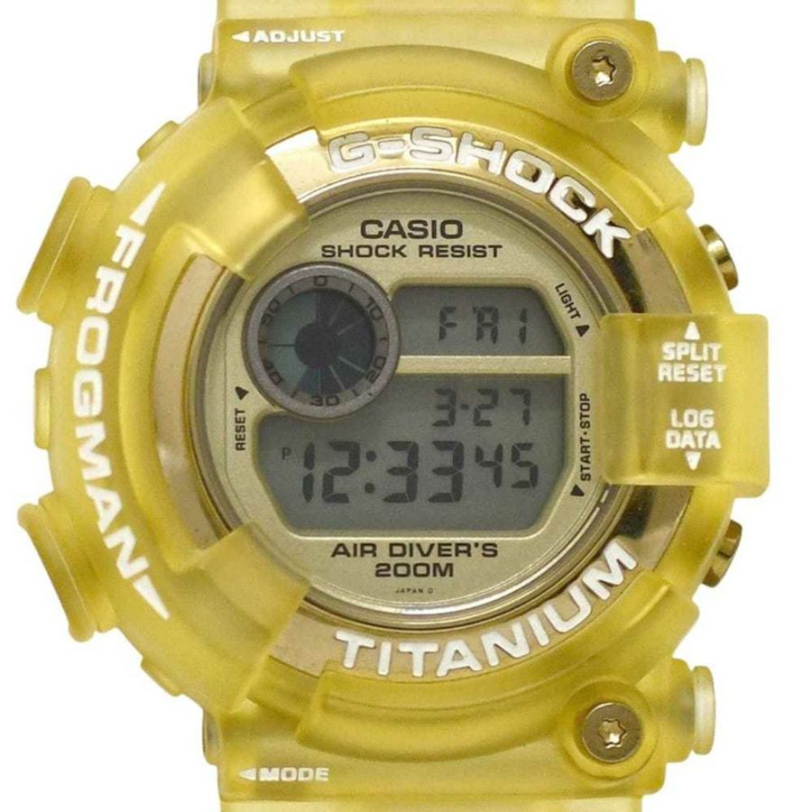 卡西歐 G-SHOCK Frogman DW-8201WC 男士手錶,橡膠錶帶,不鏽鋼錶殼,石英機芯,831*** 卡西歐-1