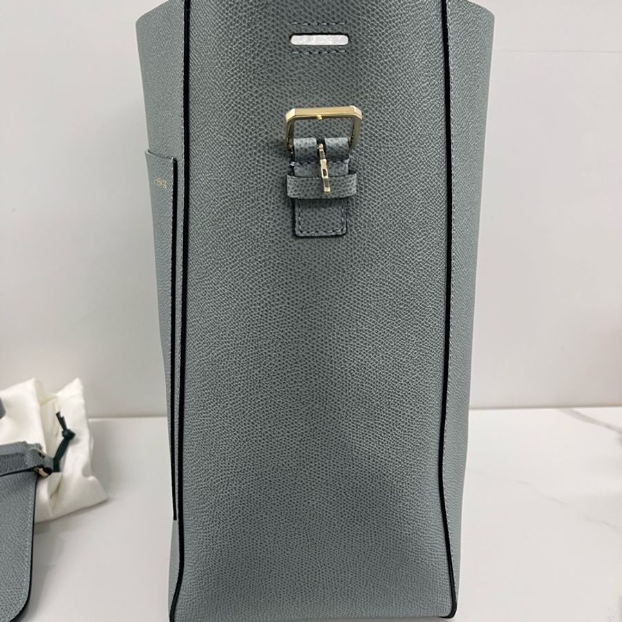 全新valextra medium bucket bag霧霾藍中號水桶包-3
