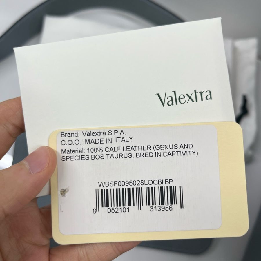全新valextra medium bucket bag霧霾藍中號水桶包-4