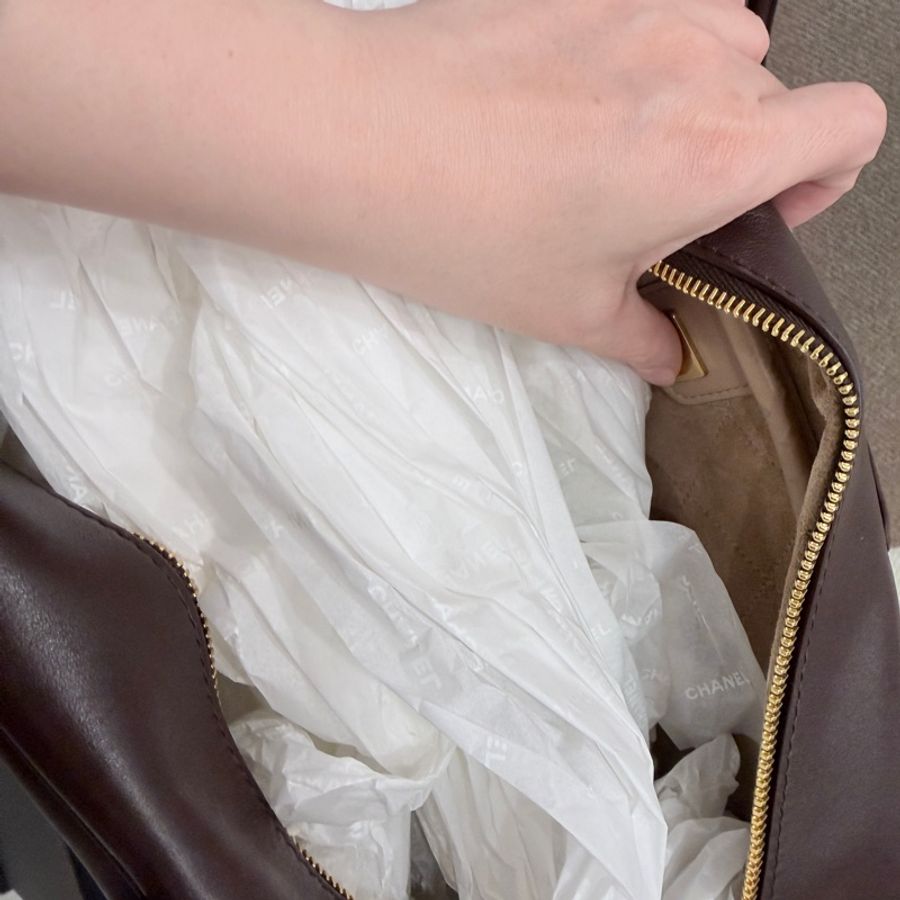 ❤️❤️Chanel 香奈兒26P春夏包款 全網唯ㄧ 巧克力🍫色保齡球包-14