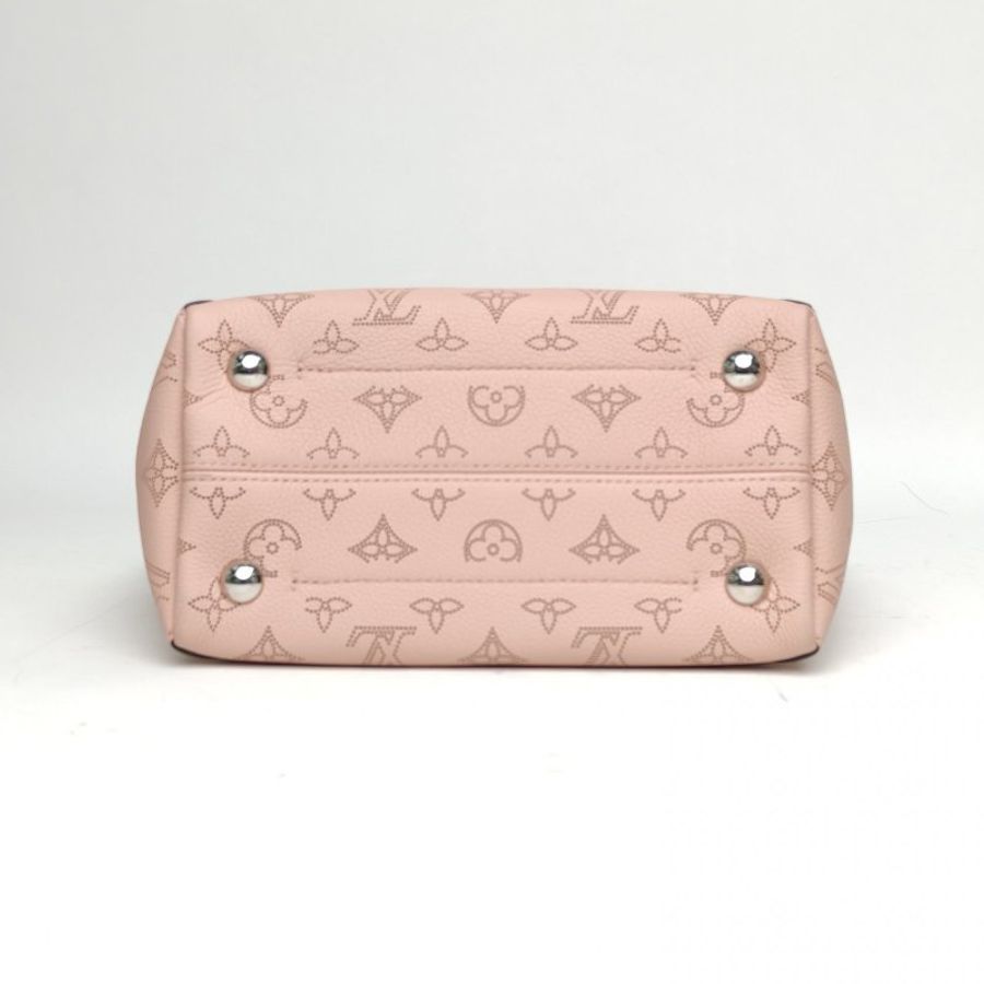 LOUIS VUITTON HINA鏤空LOGO月光女神小號23粉色牛皮銀扣2020肩背包-4