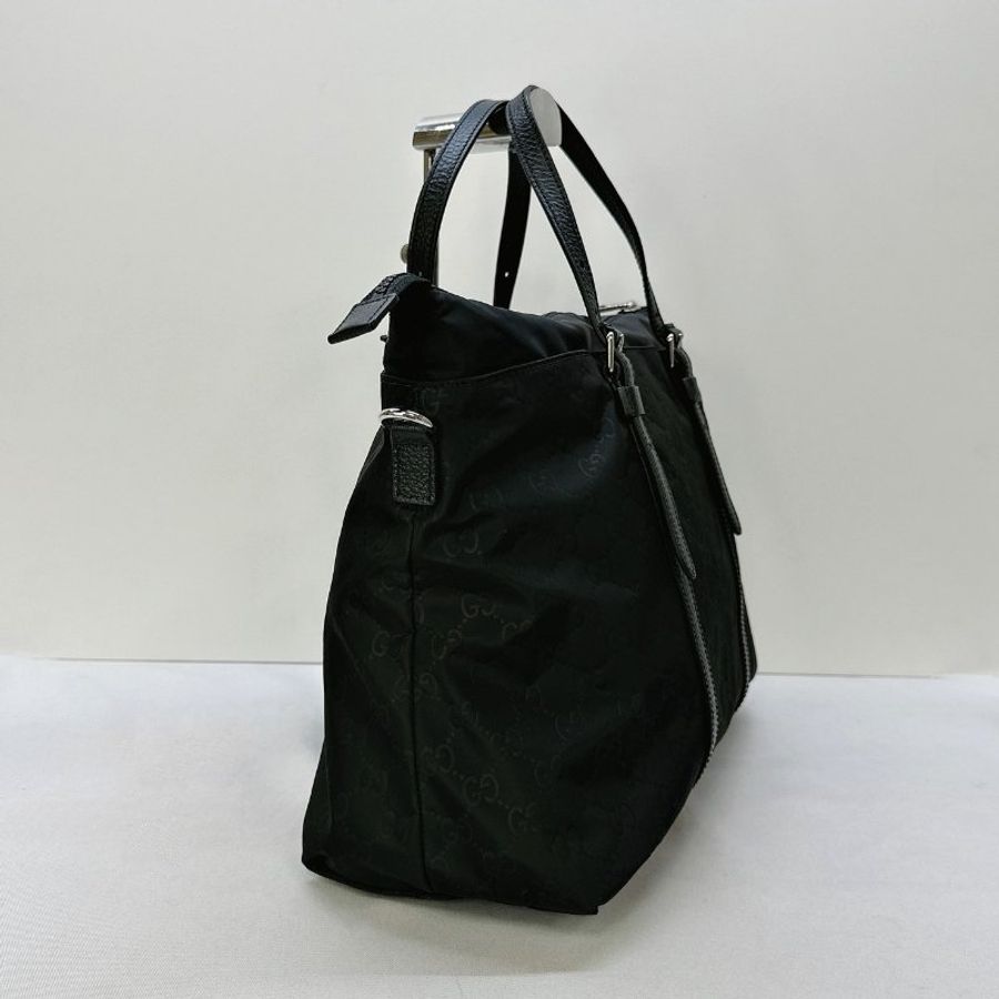GUCCI 尼龍雙G印花托特包-3