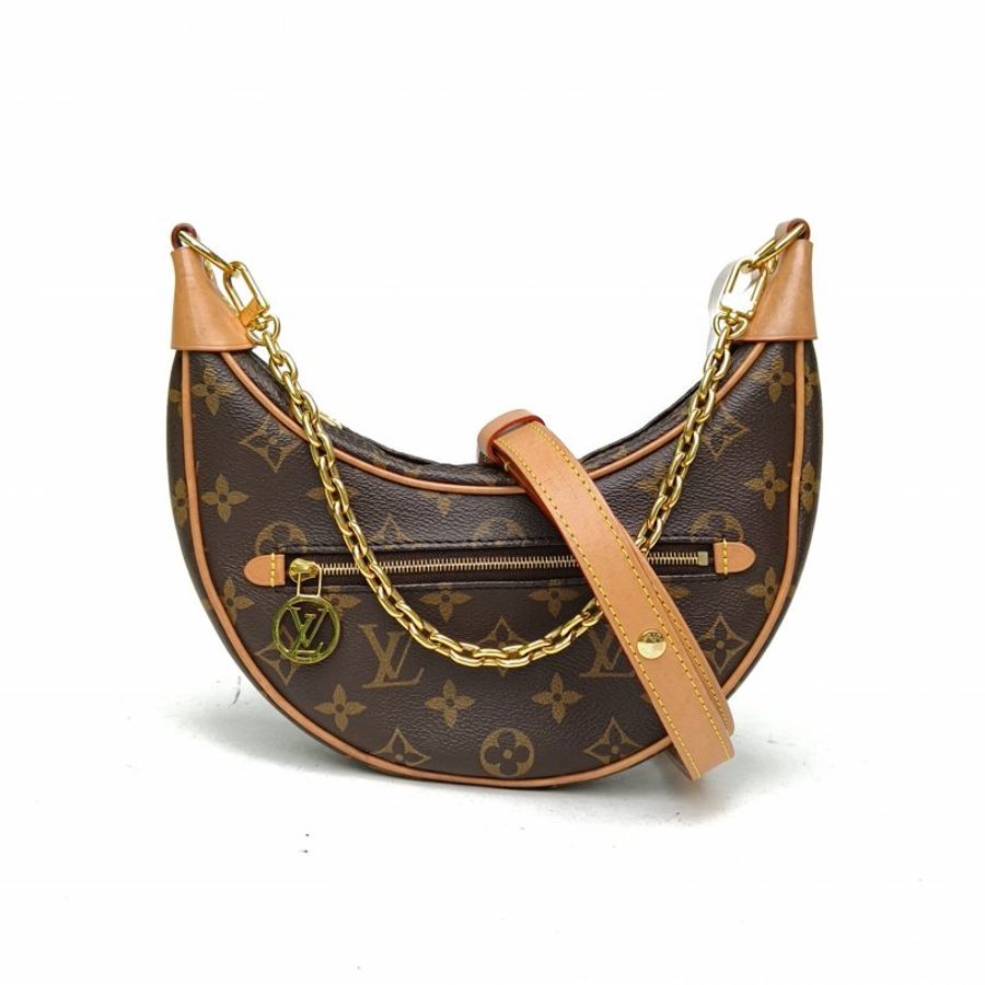 LOUIS VUITTON Loop豌豆包老花PVC金扣晶片肩背包-0