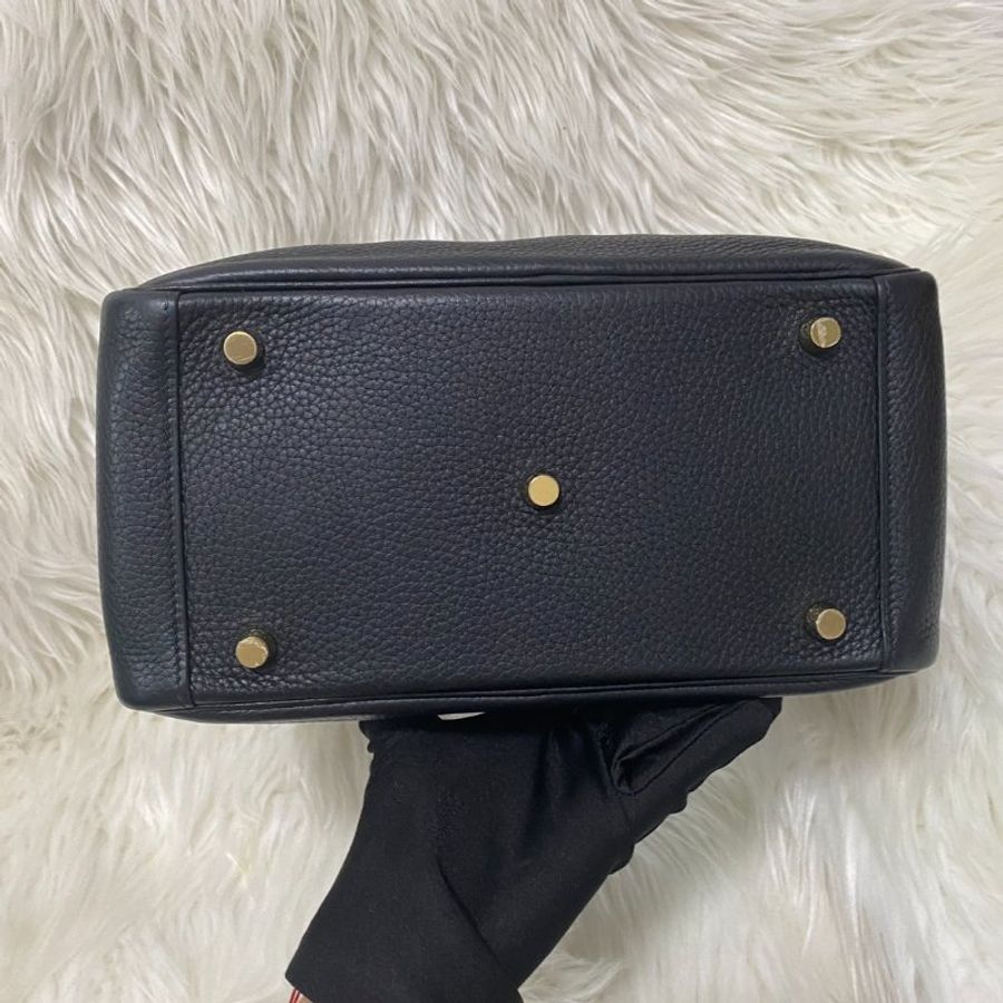 愛馬仕Hermes Lindy26 黑金肩背包-7