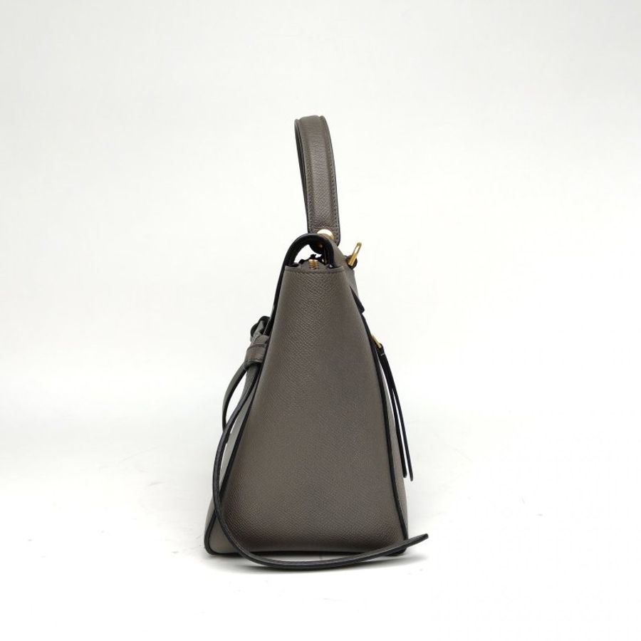 CELINE Belt鯰魚包Micro24深灰牛皮肩背包-1